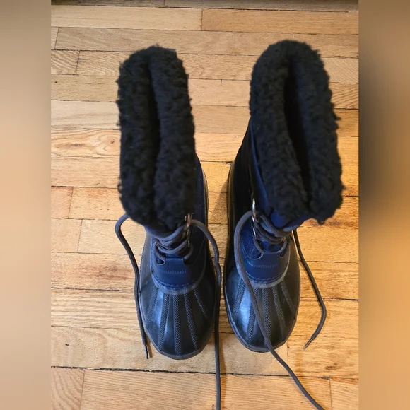 Sorel 1964 PAC Nylon Waterproof Snow Boots in Navy, Black | Mens Size 10 - Picture 12 of 16